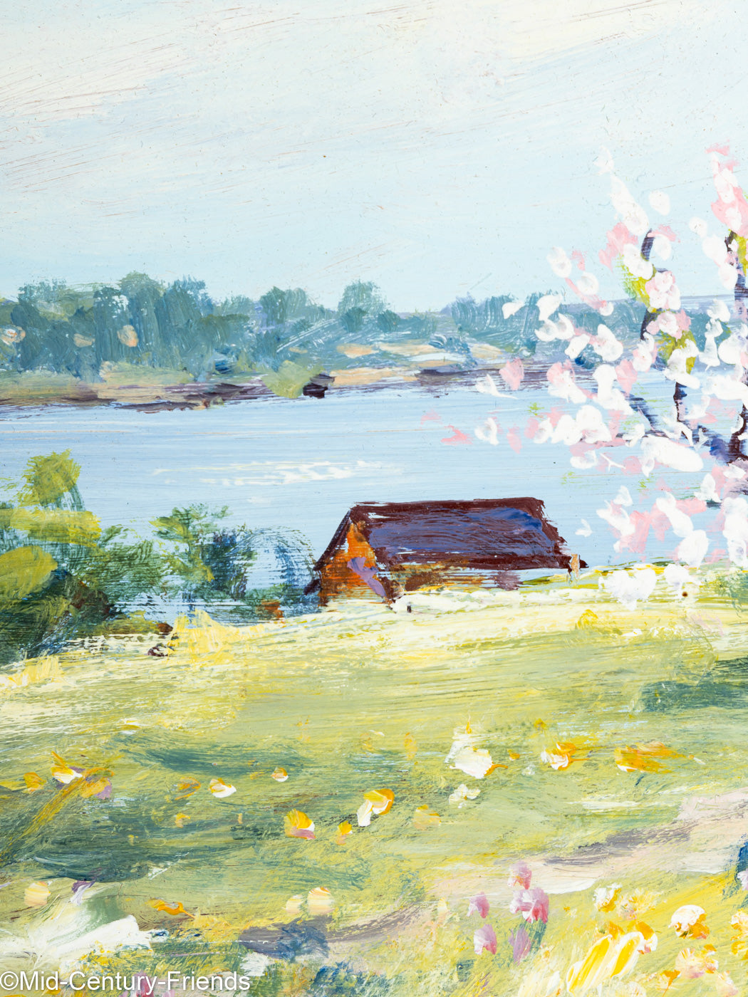 Schwedischer Frühling, Öl auf Platte, 35 x 27 cm