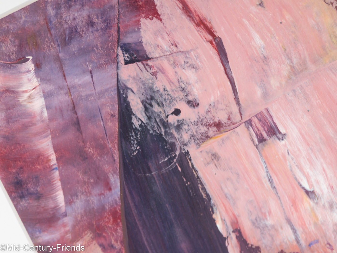 Violettes Quarz, Acryl auf Papier, 36 x 36 cm