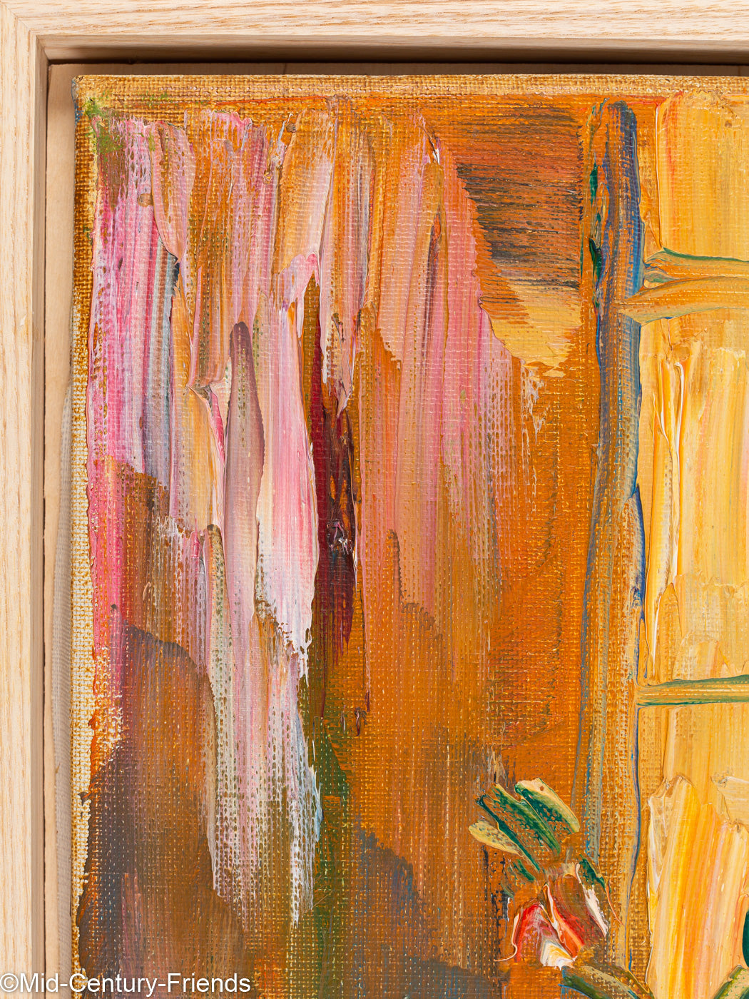 Junge Frau in der Morgensonne, Öl auf Leinwand, 44 x 54 cm