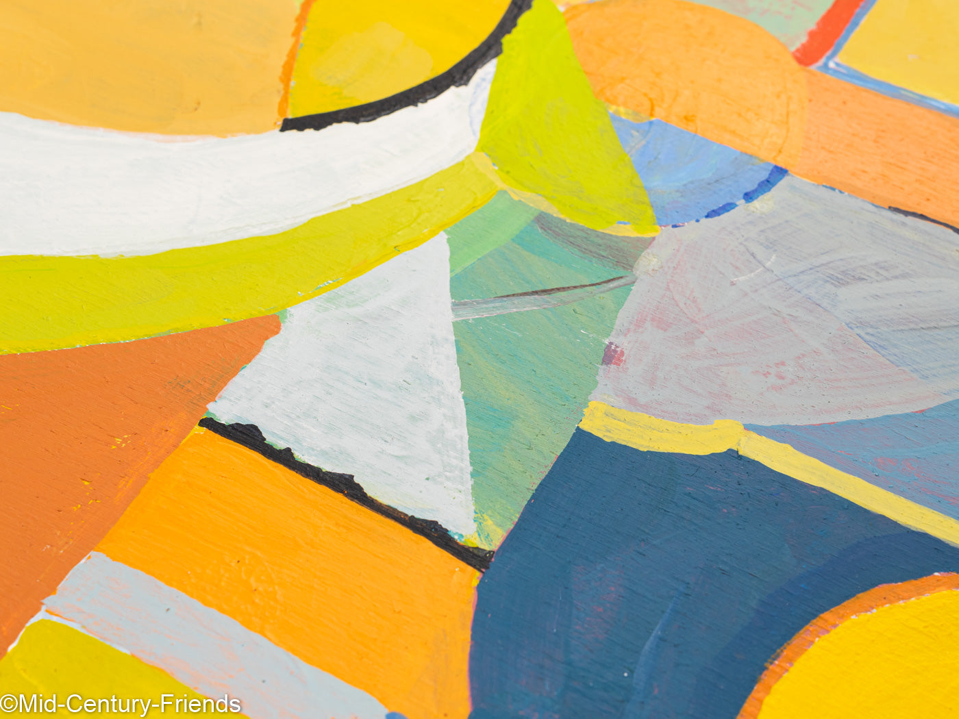 Geometrie, Acryl auf dicker Holzplatte, 54 x 72 cm
