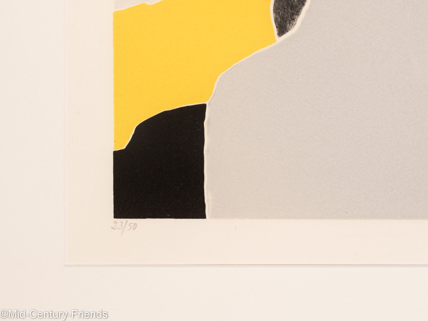 Frau im Profil, Radierung auf Papier, 76 x 97 cm