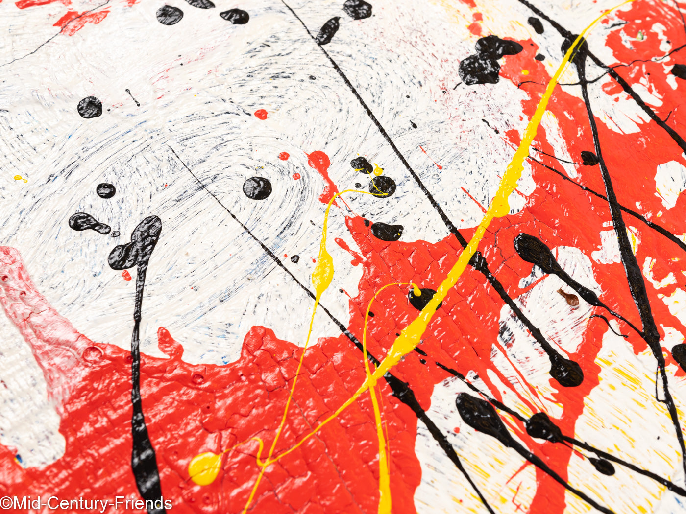 Abstrakte Komposition I, Öl/Acryl auf Leinwand, 82 x 103 cm