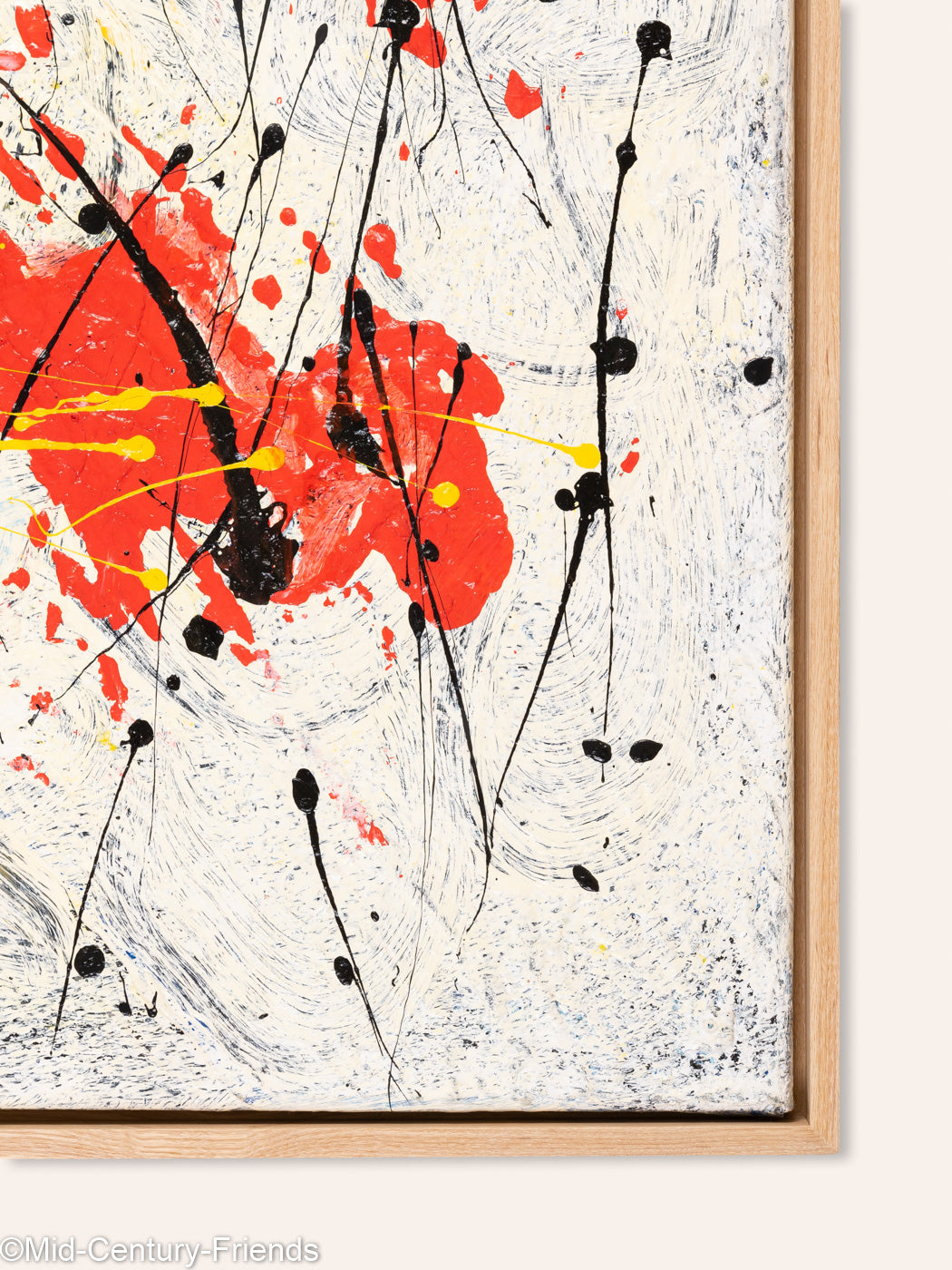 Abstrakte Komposition II, Öl/Acryl auf Leinwand, 82 x 103 cm