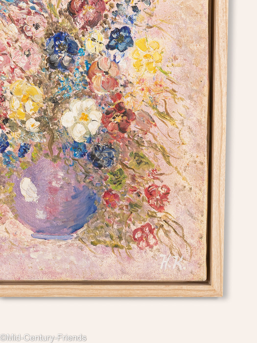 Blumenstrauß aus den 1920er Jahren, Öl auf Leinwand, 28 x 38 cm