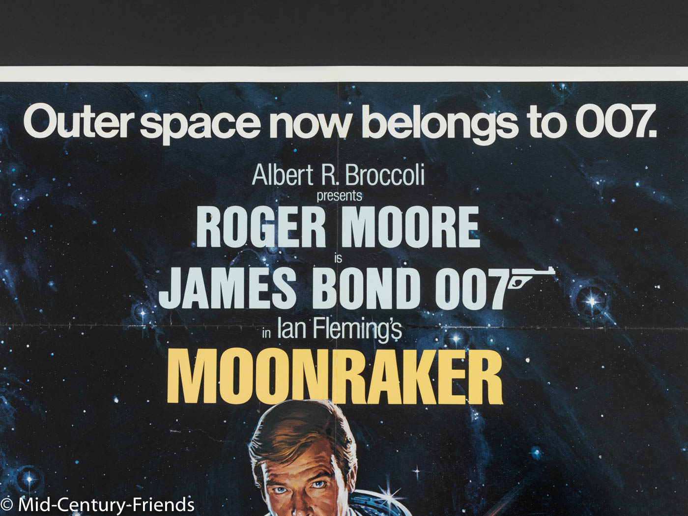 MOONRAKER, ROGER MOORE, ANKÜNDIGUNGSPLAKAT, 92 X 123 CM