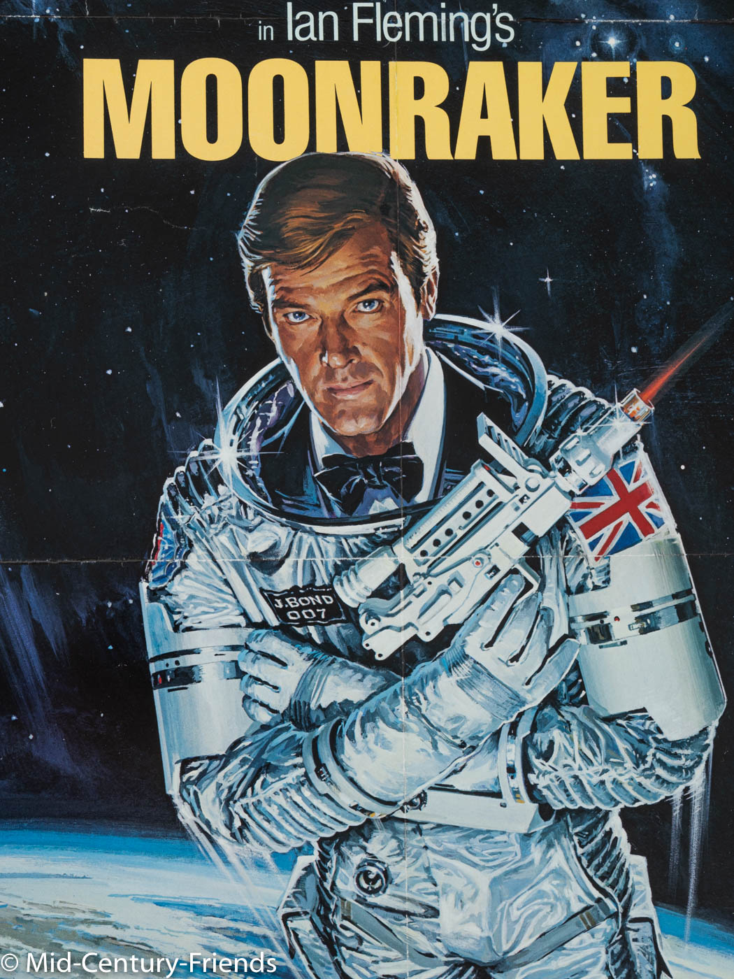 MOONRAKER, ROGER MOORE, ANKÜNDIGUNGSPLAKAT, 92 X 123 CM