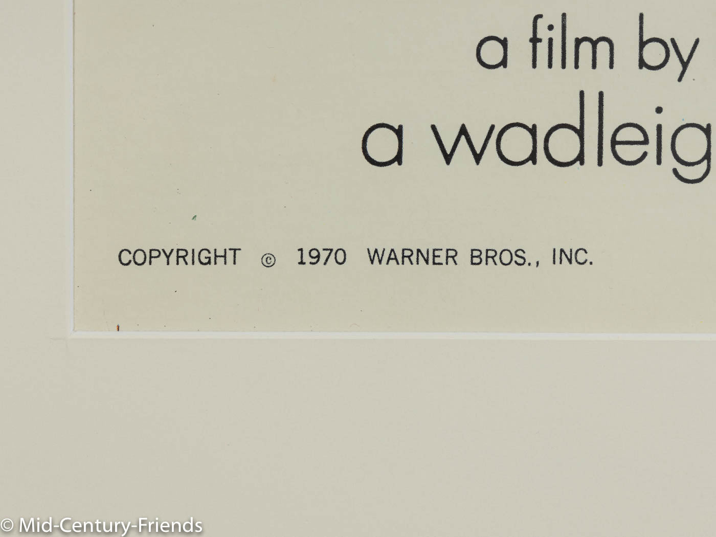 WOODSTOCK, FILMPOSTER, 92 X 123 CM