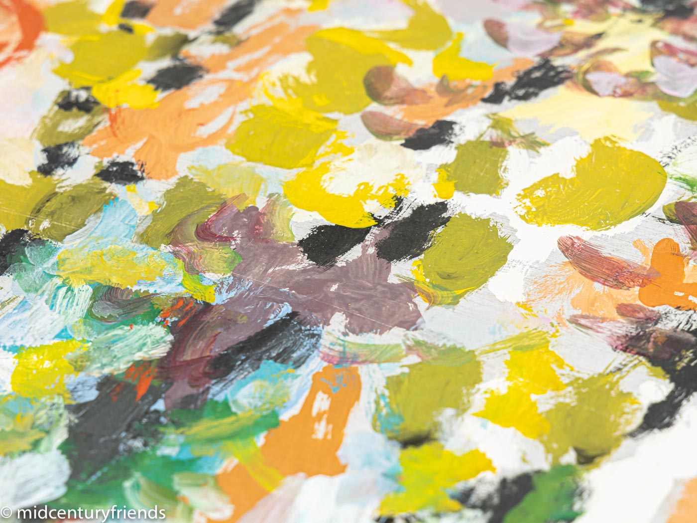 Frühlingsblumen, Öl auf Platte, 57 x 61 cm