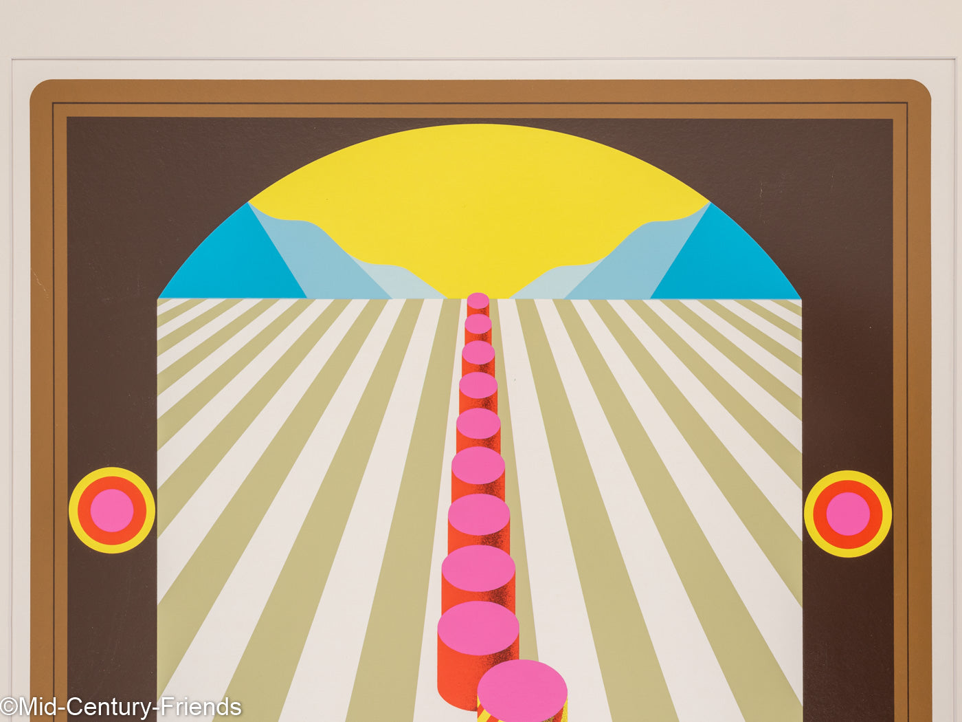 Landkarte Nr. 15 - Der Fehltritt wirft seinen Schatten voraus, Farblithographie auf Papier, 75 x 87 cm