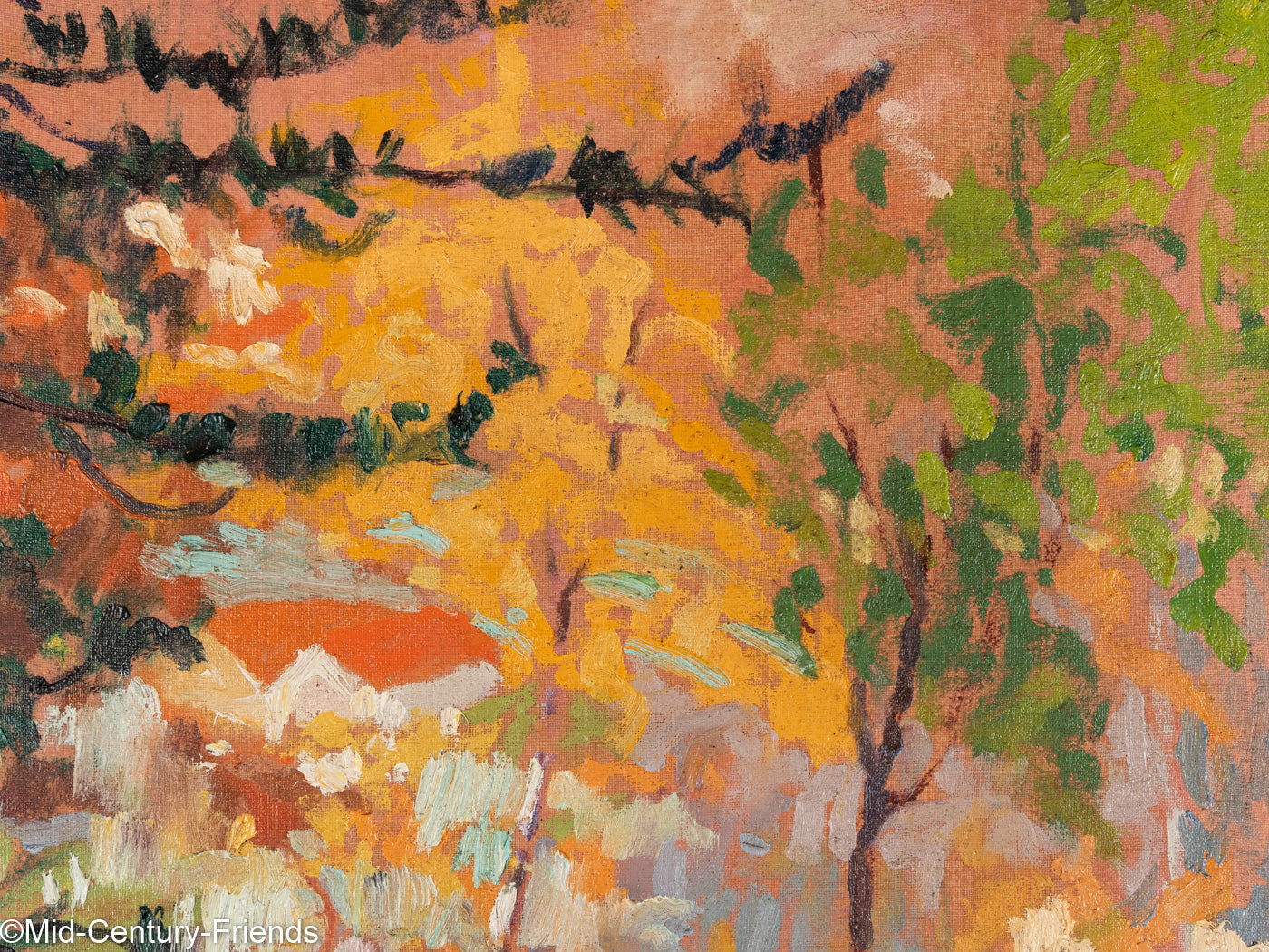 Wald im Herbst, Öl auf Leinwand, 53 x 63 cm