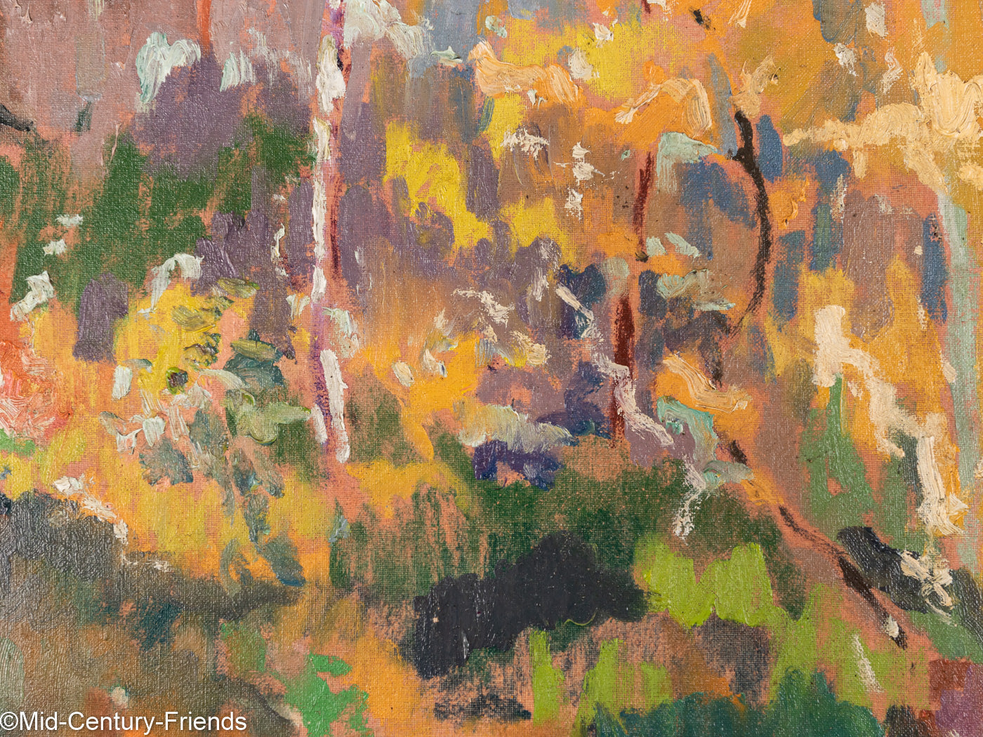 Wald im Herbst, Öl auf Leinwand, 53 x 63 cm