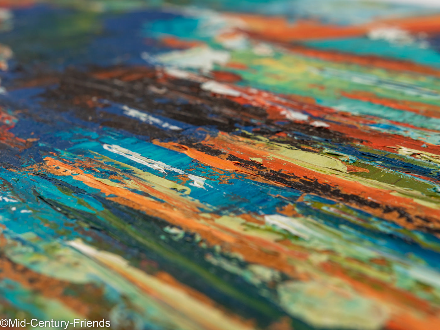 Abstrakte Küstenlandschaft, Öl auf Platte, 41 x 33 cm