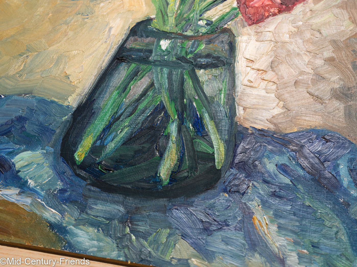 Gladiolen, Öl auf Platte, 54 x 64 cm