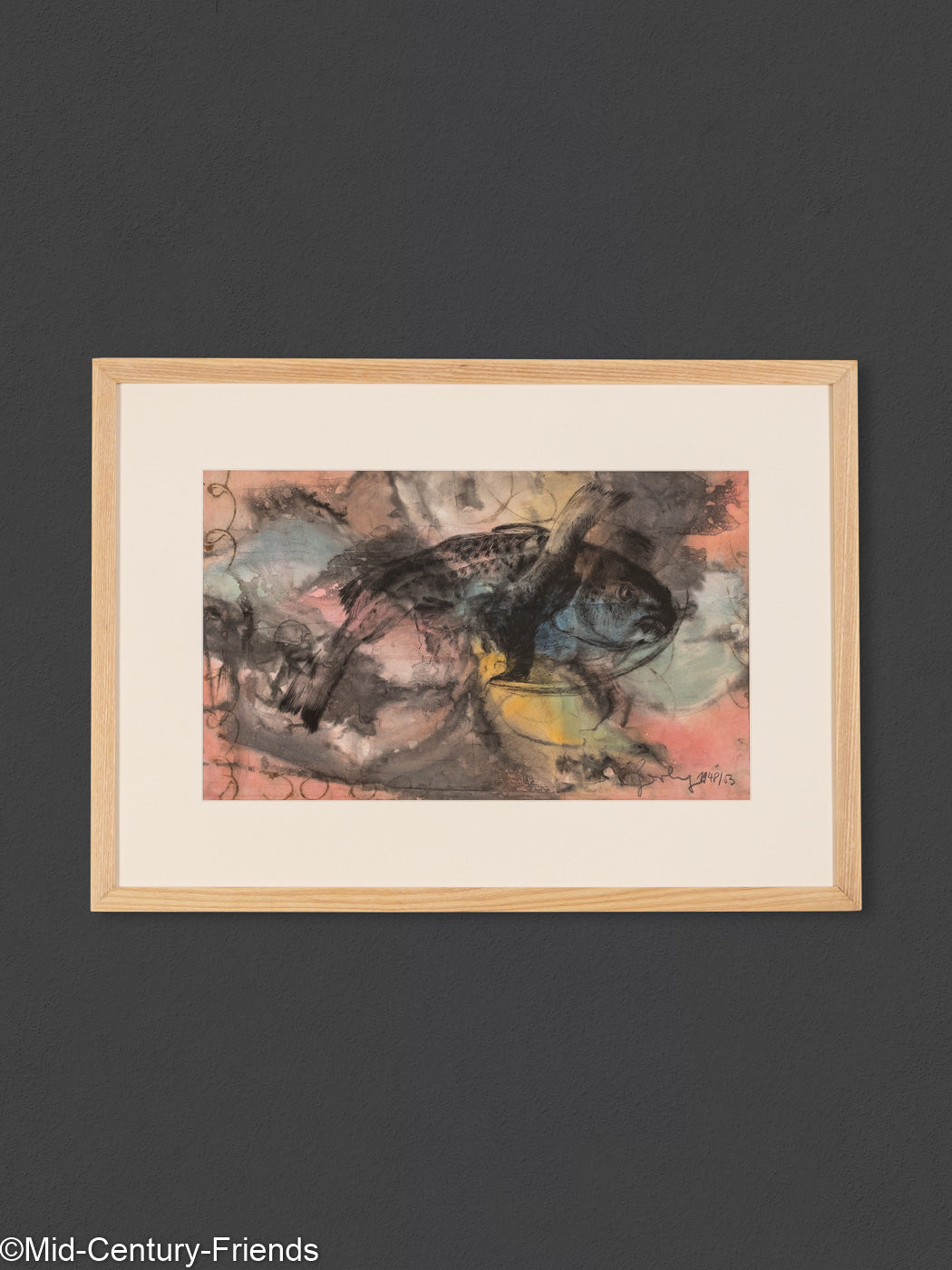 Fisch, Aquarell auf Papier, 63 x 46 cm