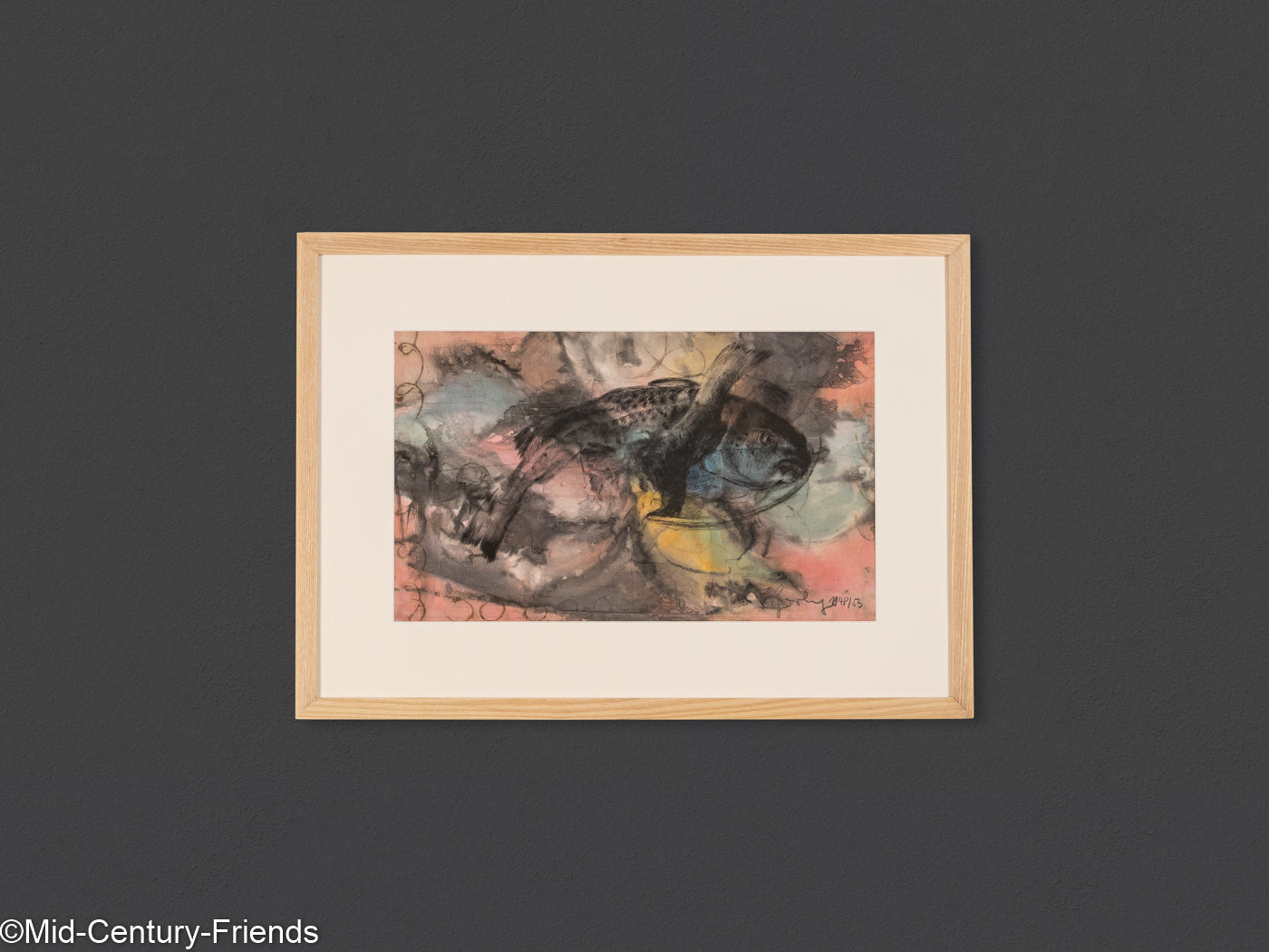 Fisch, Aquarell auf Papier, 63 x 46 cm