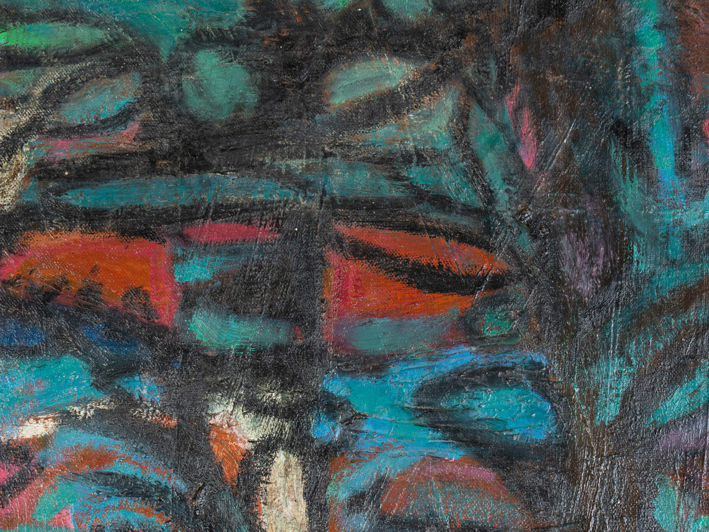 WINDOW TO THE GARDEN, ÖL AUF LEINWAND, 83 X 64 CM