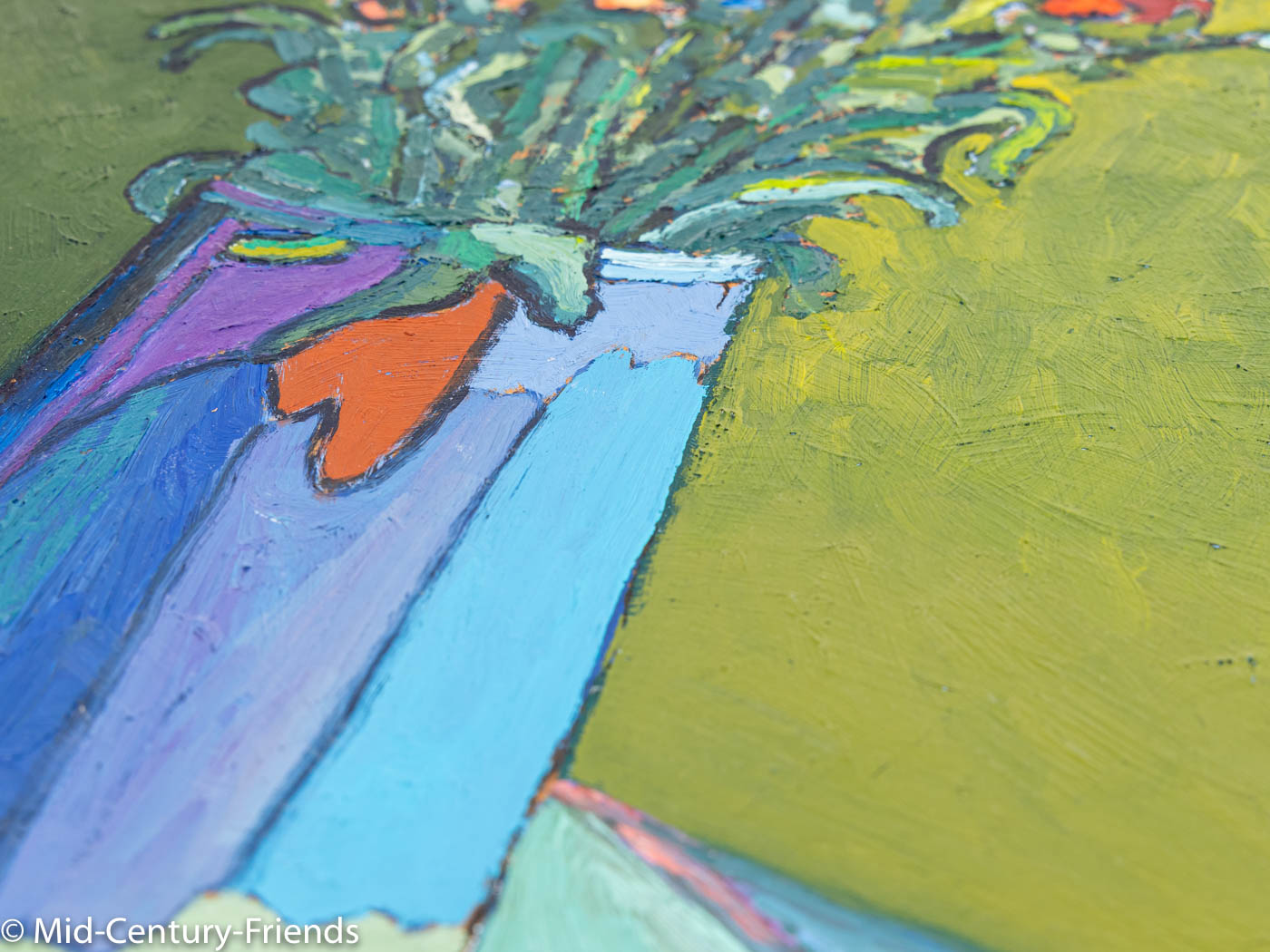Florales Stillleben, Öl auf Holz, 40 x 55cm