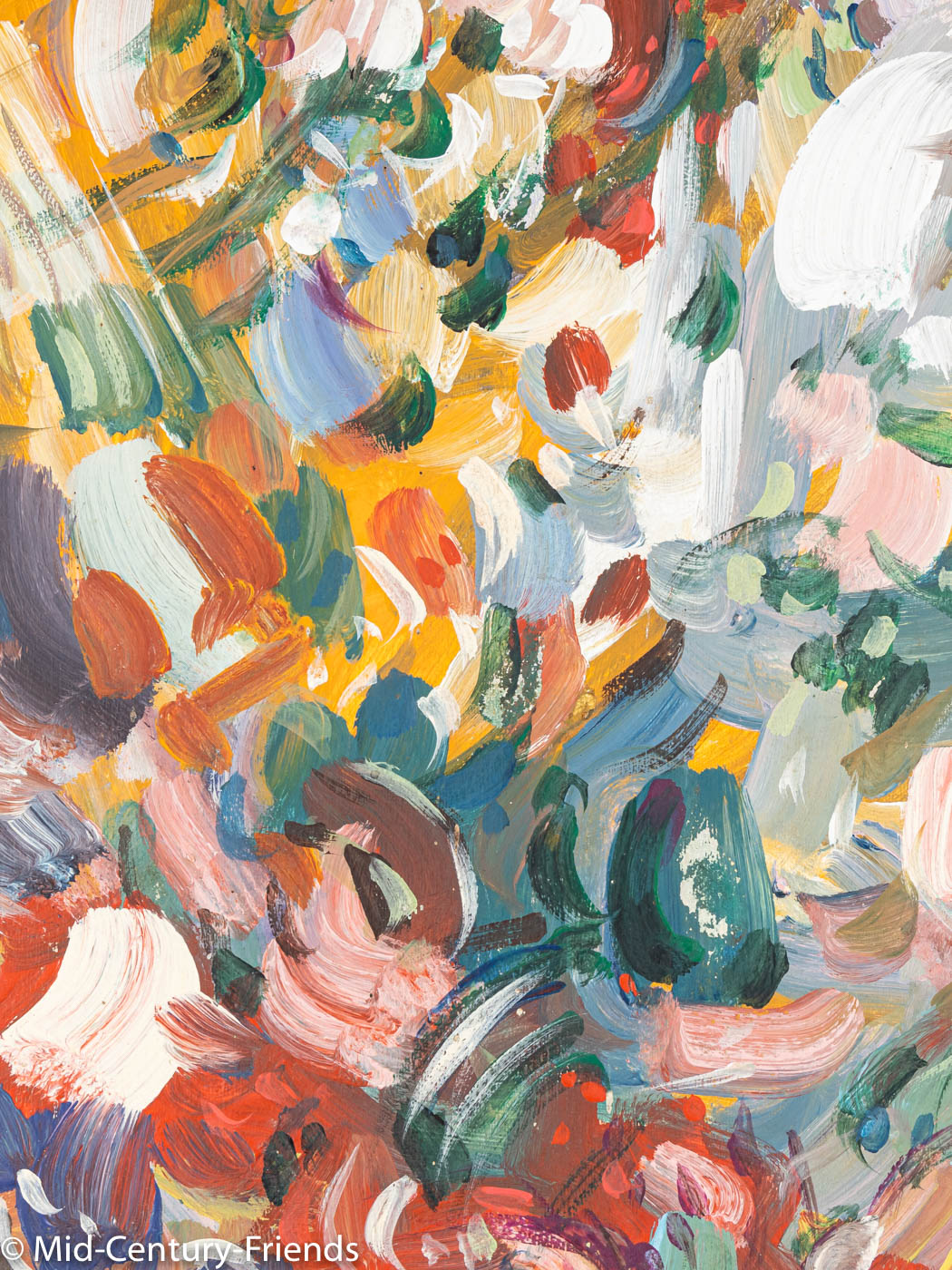 Wilde Blumen, Acryl auf Hartfaserplatte, 46 x 65cm