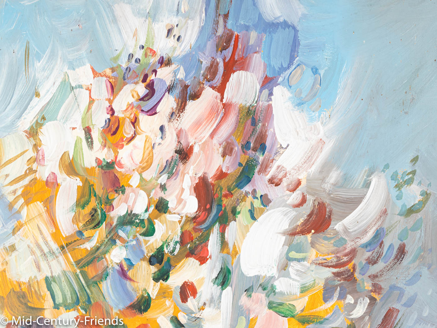 Wilde Blumen, Acryl auf Hartfaserplatte, 46 x 65cm