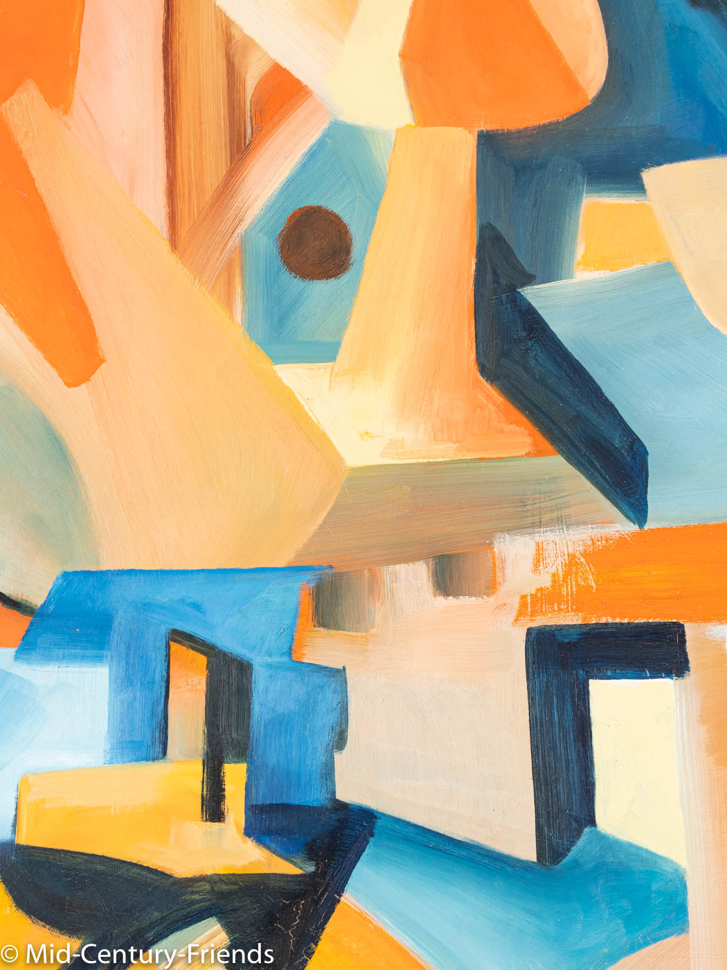 Kubistisches Gemälde, Acryl auf Hartfaserplatte, 95 x 75cm