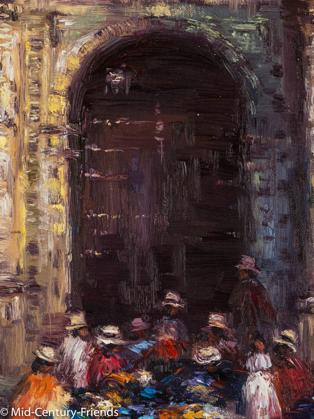 Näherinnen in Argentinien (Set), Öl auf Leinwand, 33 x 44cm