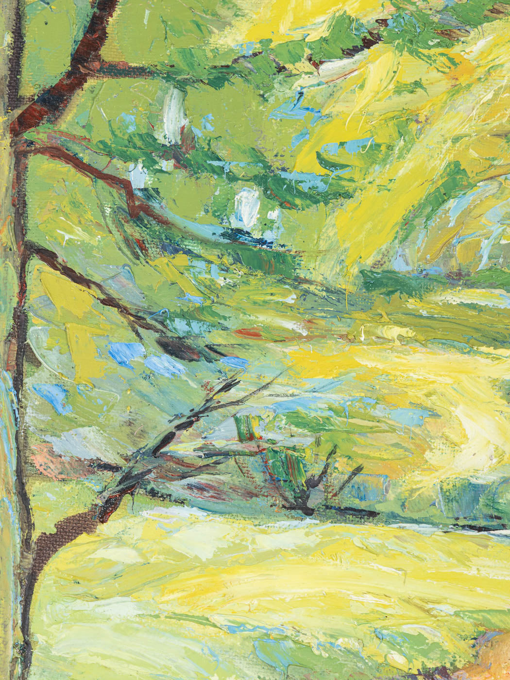 WALDWEG, ÖL AUF PLATTE, 124 X 95 CM