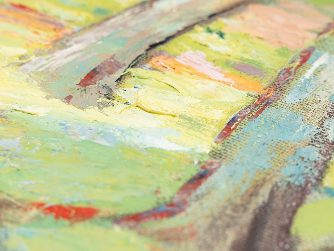 WALDWEG, ÖL AUF PLATTE, 124 X 95 CM