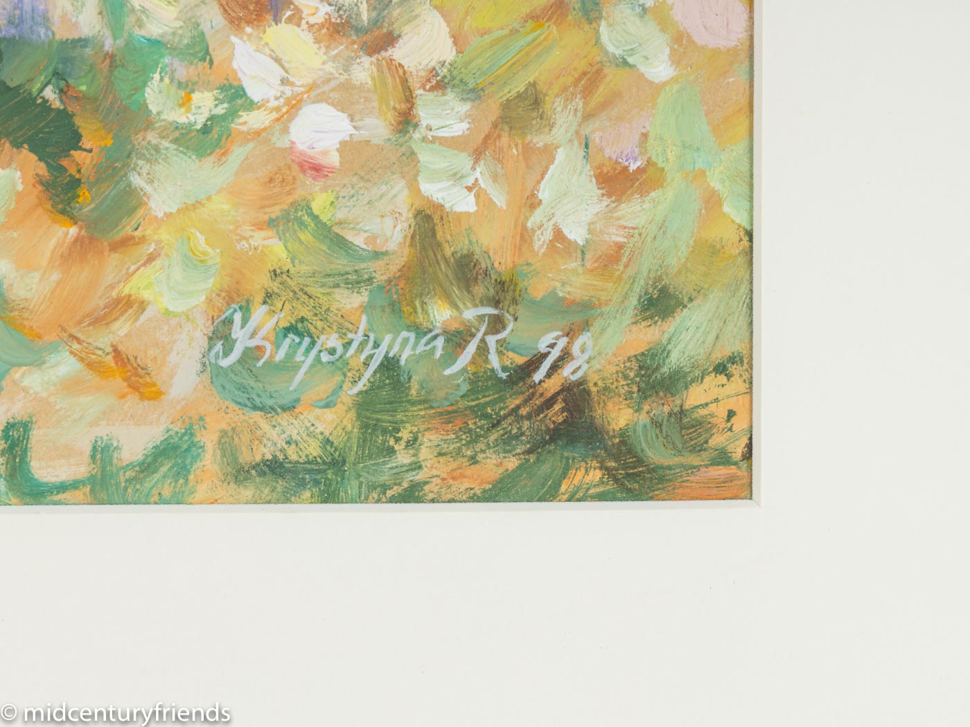 VERWUNSCHENER GARTEN, ACRYL AUF PAPIER, 81 X 71 CM