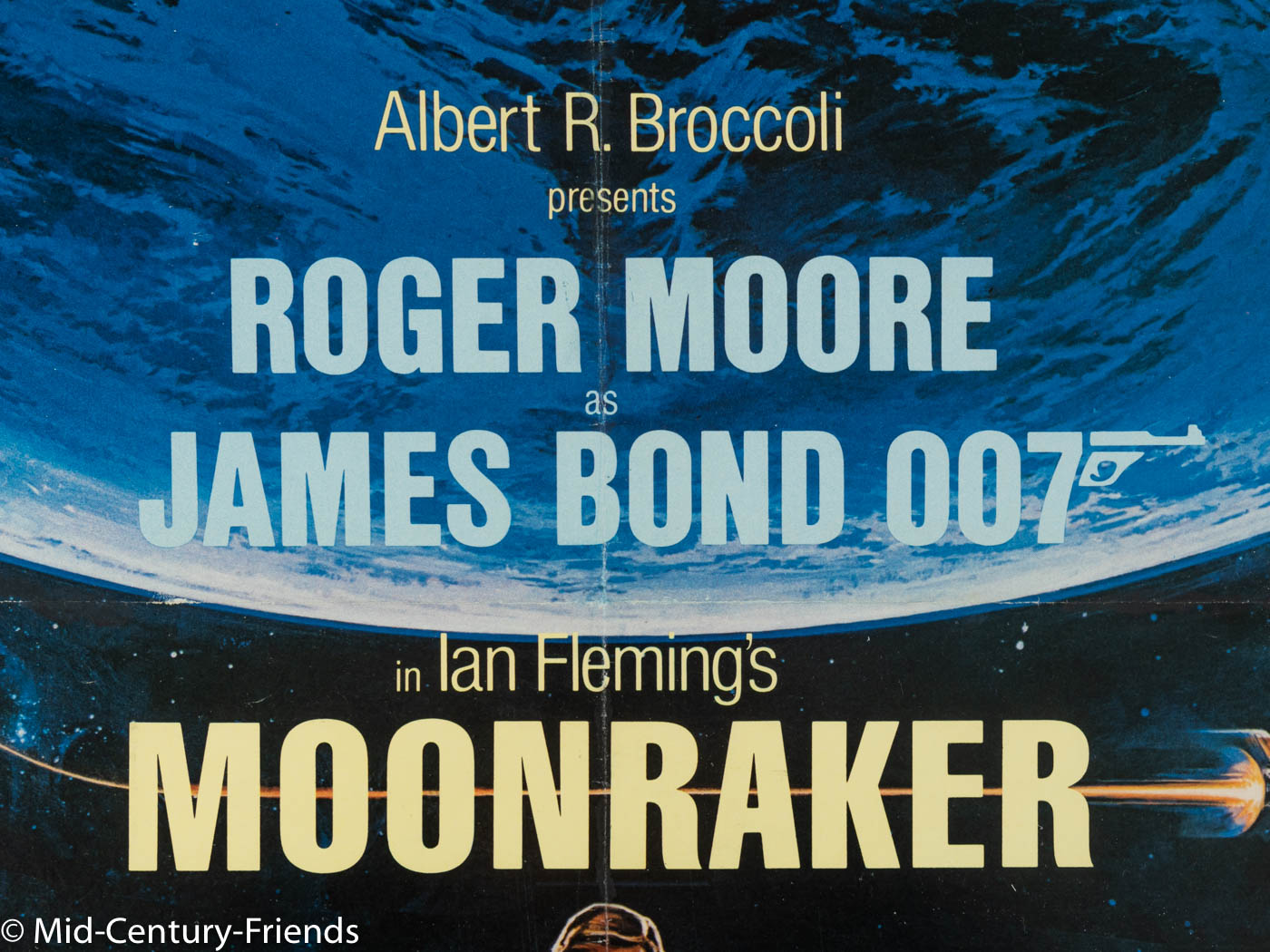 MOONRAKER, ROGER MOORE, ANKÜNDIGUNGSPLAKAT, 86 X 124 CM