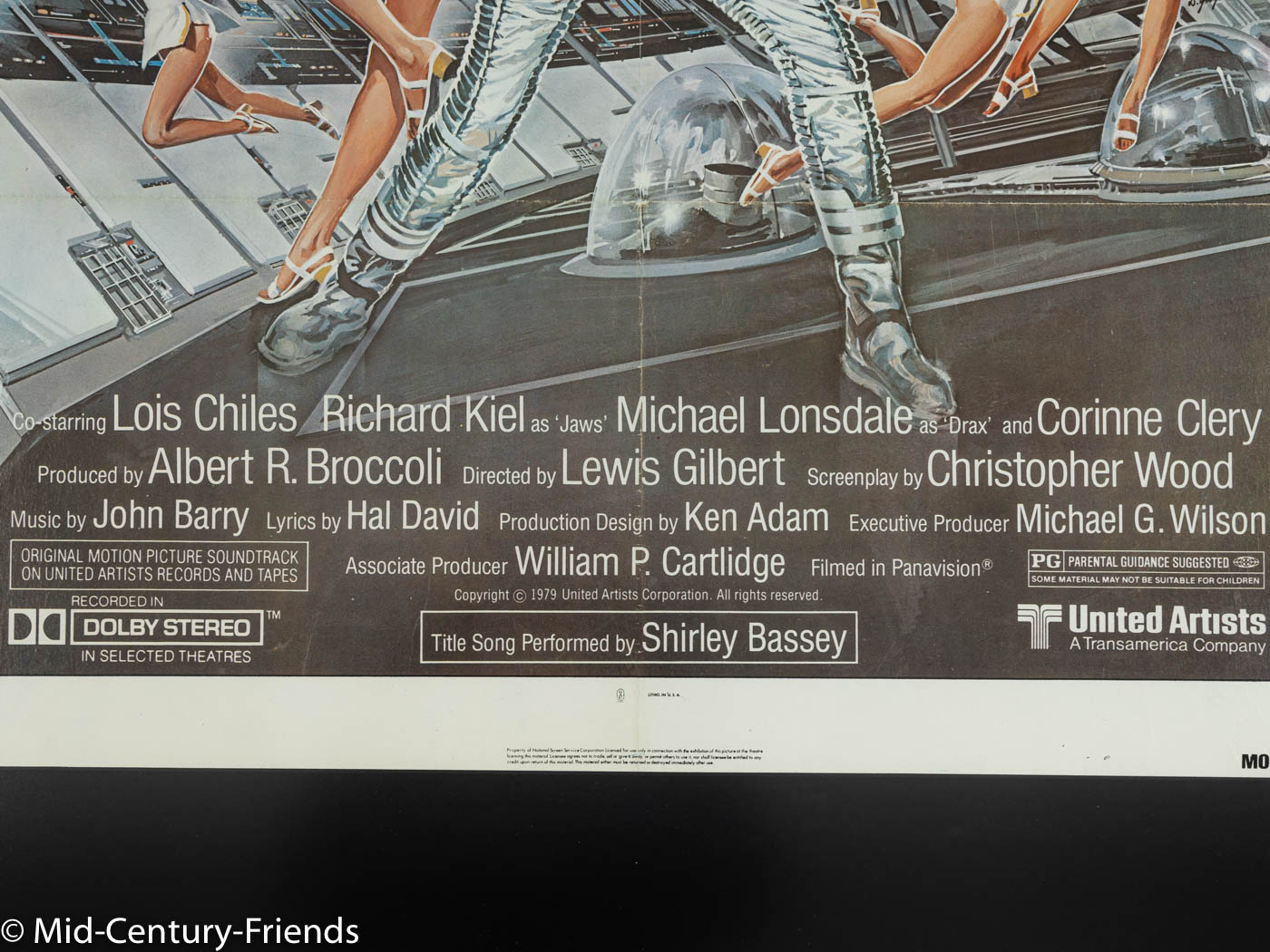 MOONRAKER, ROGER MOORE, FILMPOSTER, 90 X 124 CM
