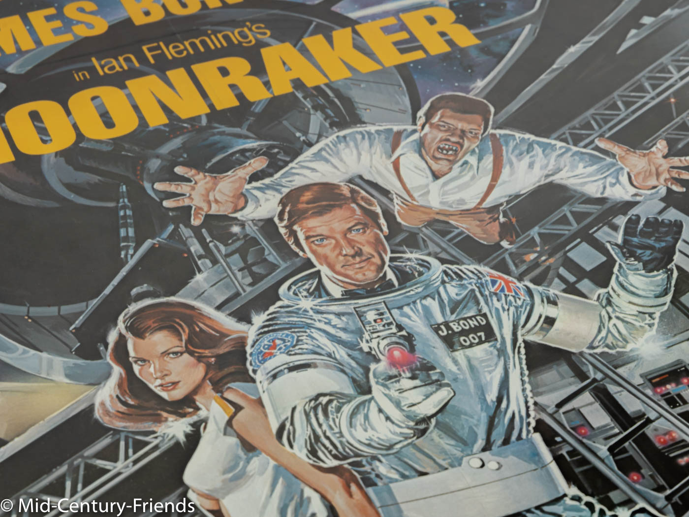 MOONRAKER, ROGER MOORE, FILMPOSTER, 90 X 124 CM
