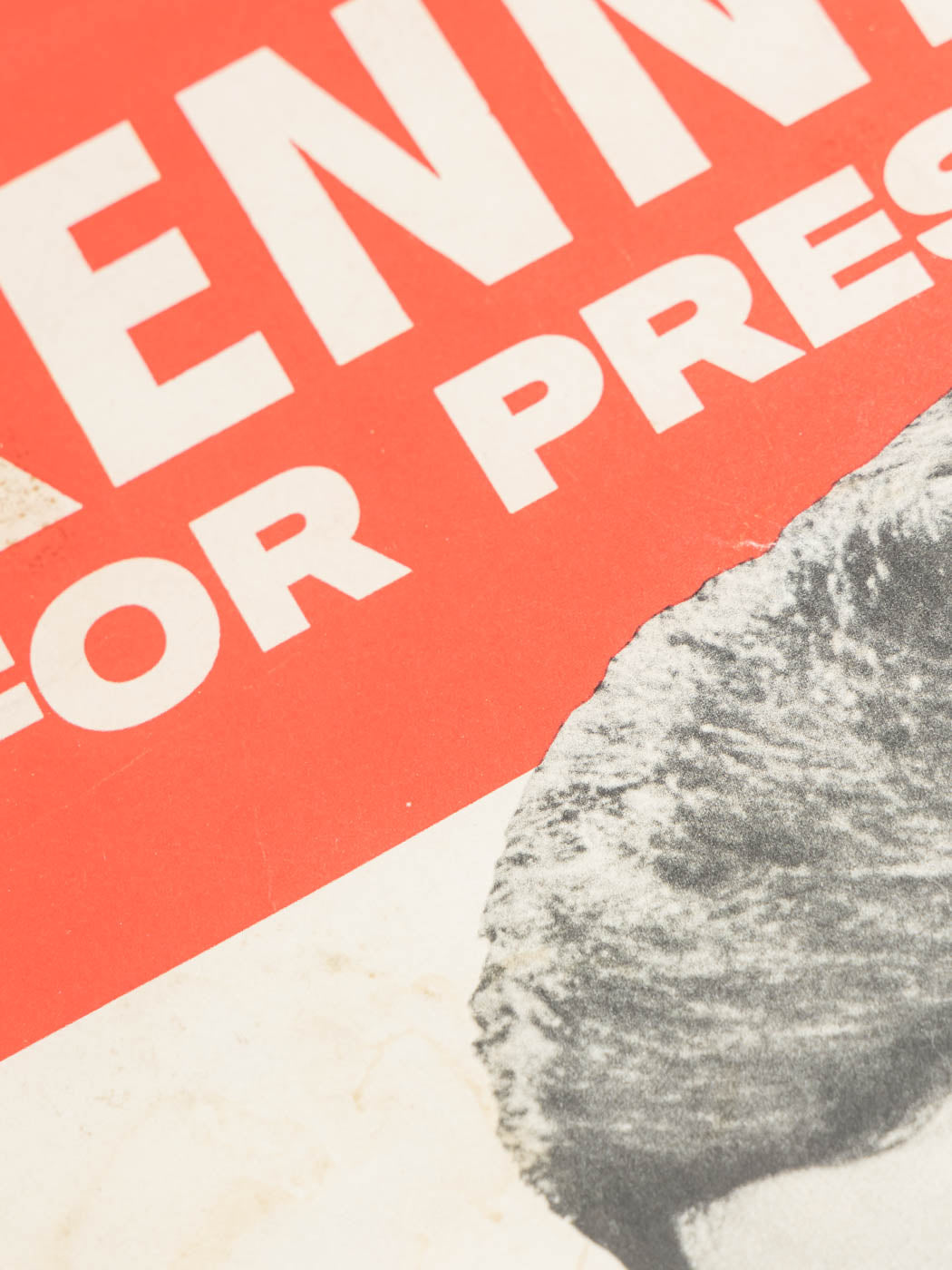 JOHN F. KENNEDY, WAHLKAMPFPLAKAT, 77 X 85 CM