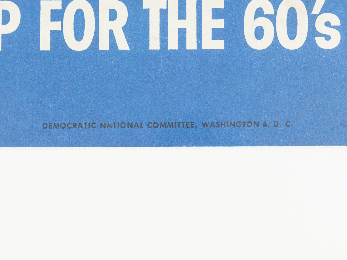 JOHN F. KENNEDY, WAHLKAMPFPLAKAT, 77 X 85 CM