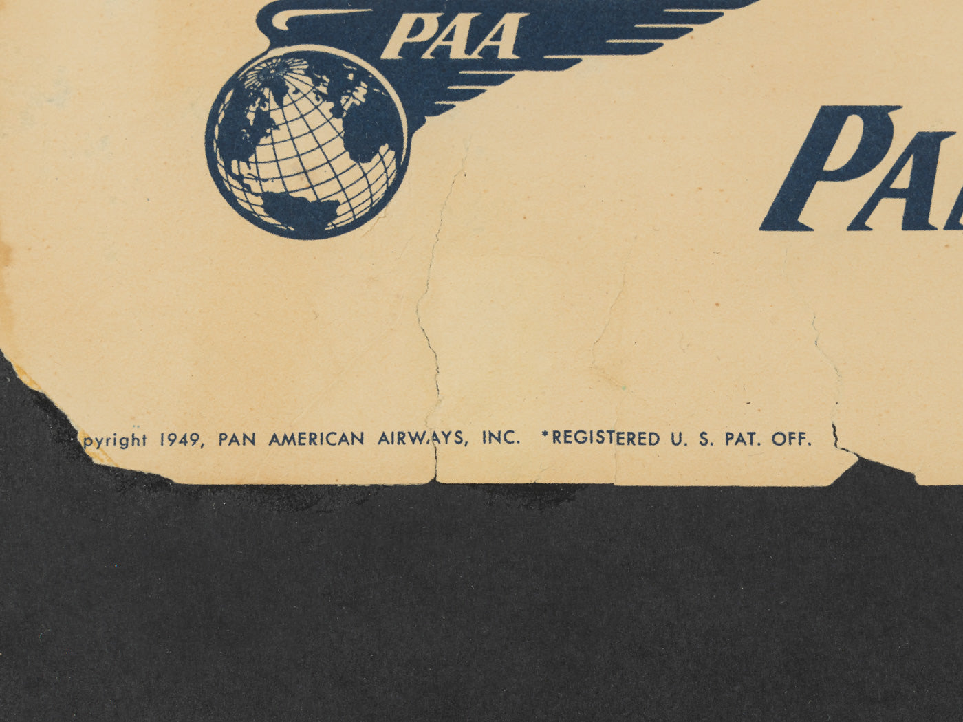 PARIS, PAN AM AIRWAYS REISEPOSTER, 93 X 123 CM