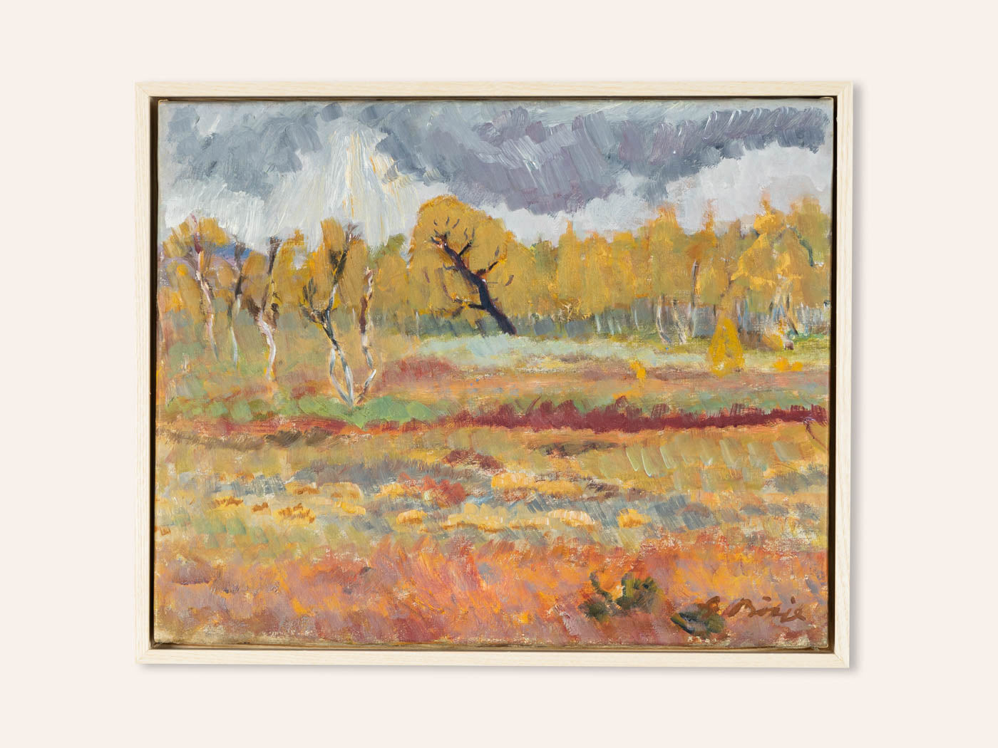 WALDRAND, ÖL AUF LEINWAND, 44 X 36 CM