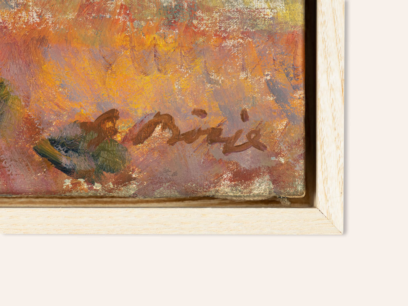 WALDRAND, ÖL AUF LEINWAND, 44 X 36 CM