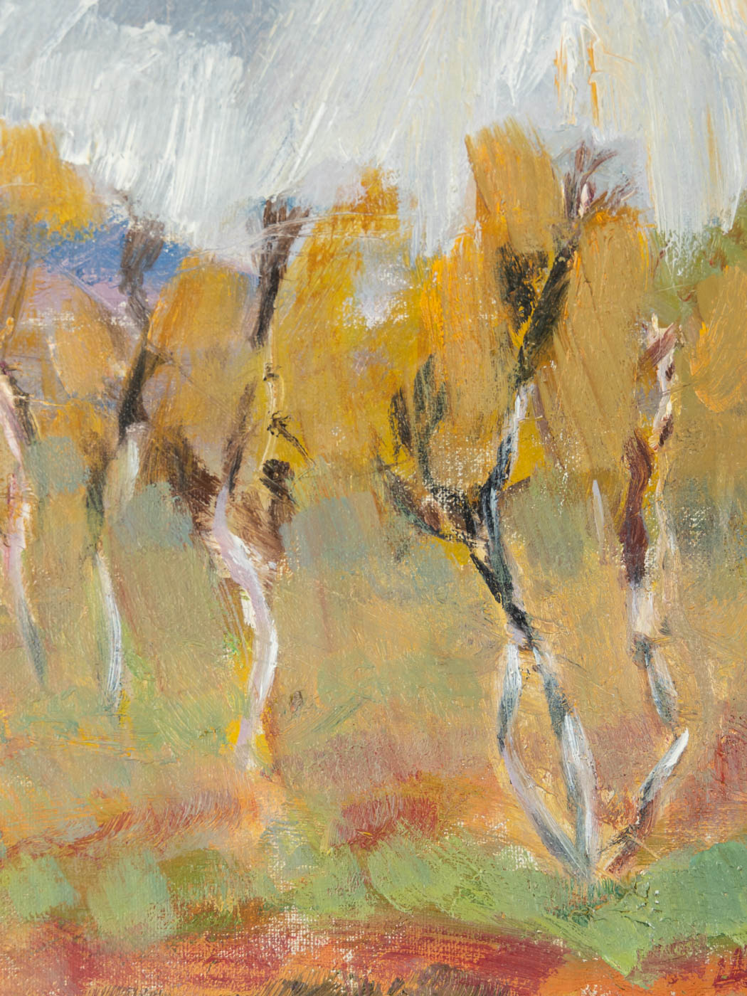 WALDRAND, ÖL AUF LEINWAND, 44 X 36 CM