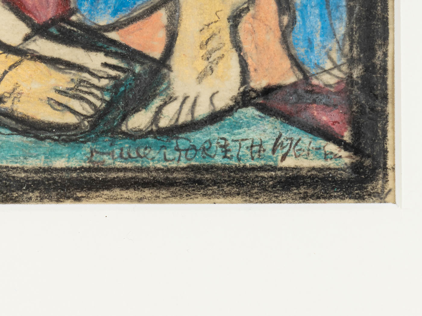 KIRCHENFENSTER (SET), KOLORIERTE SKIZZEN AUF PAPIER, 39 X 88 CM
