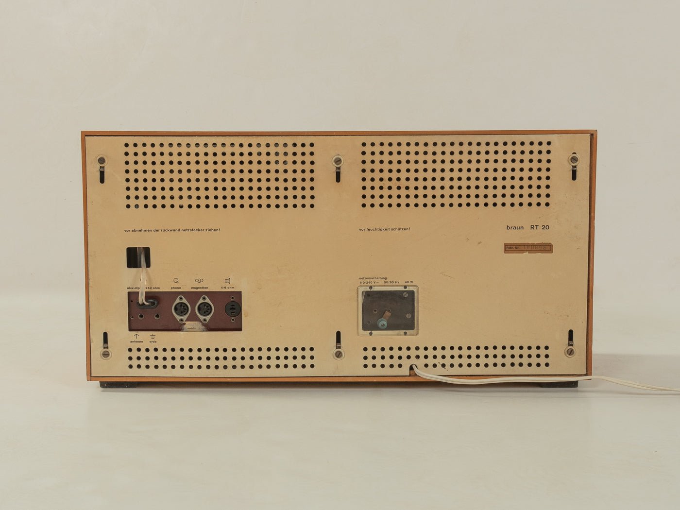 BRAUN RT 20 Tischradio, Dieter Rams - Mid Century Friends - Vintage - Retro - Mid Century