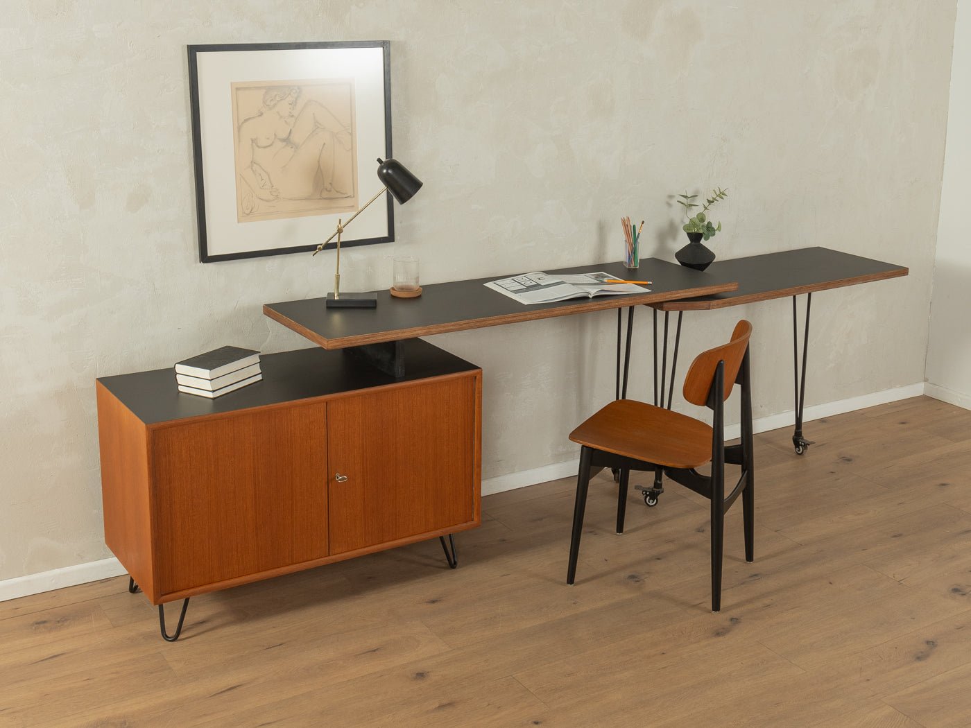 Einzigartiger Schreibtisch, WK Möbel - Mid Century Friends - Vintage - Retro - Mid Century