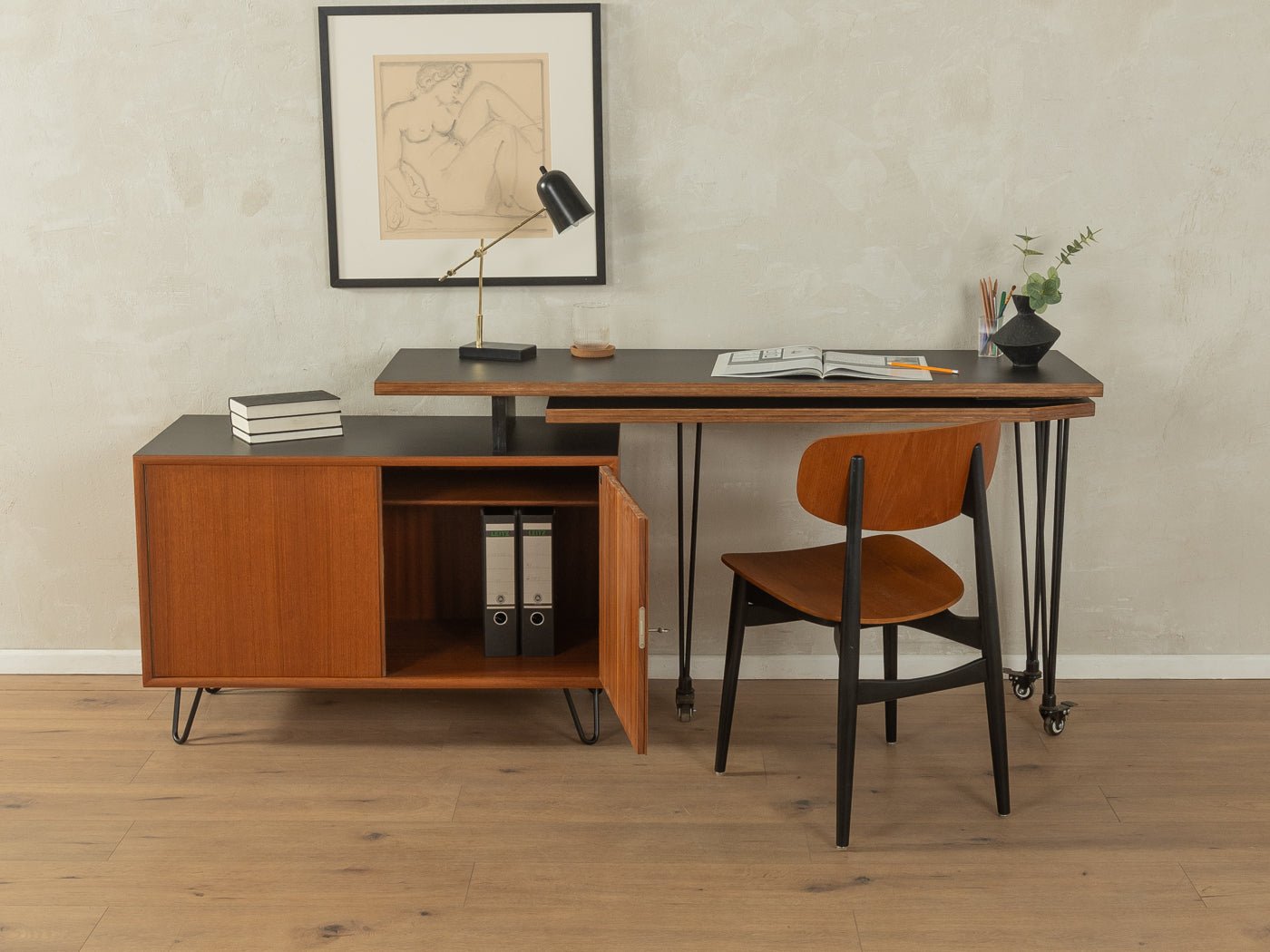 Einzigartiger Schreibtisch, WK Möbel - Mid Century Friends - Vintage - Retro - Mid Century