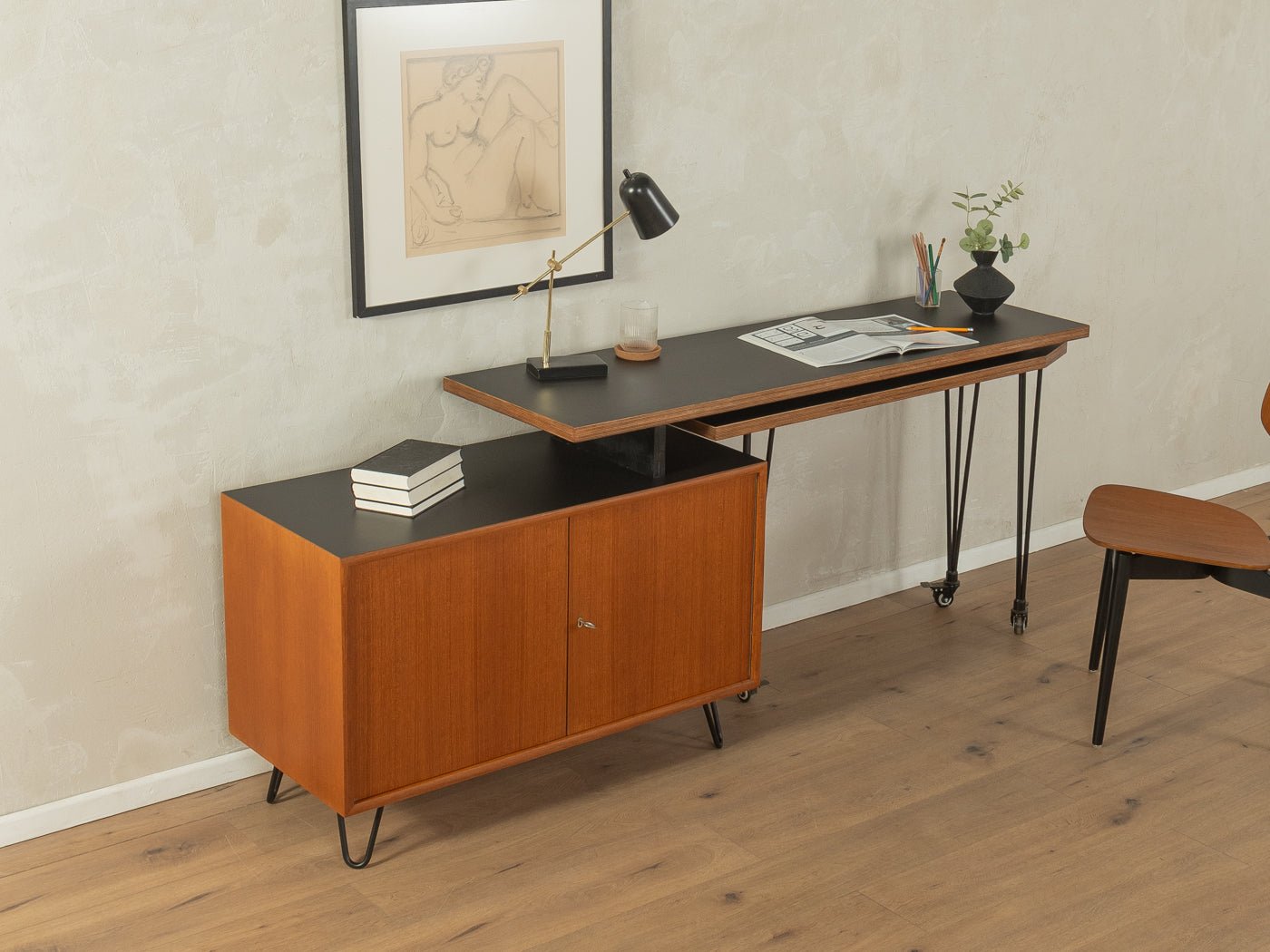 Einzigartiger Schreibtisch, WK Möbel - Mid Century Friends - Vintage - Retro - Mid Century