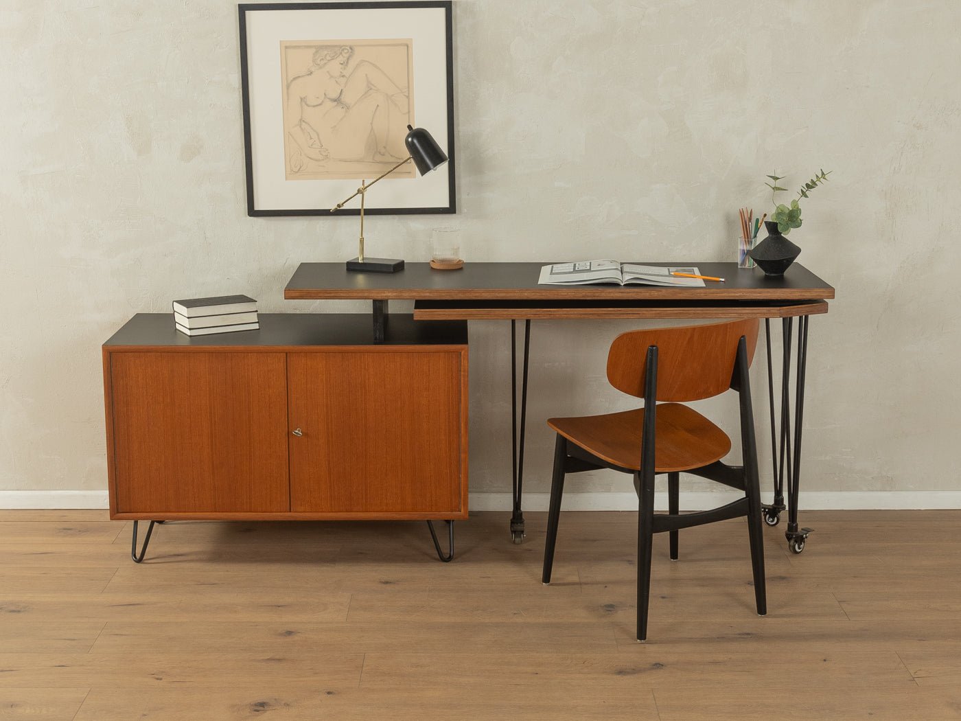 Einzigartiger Schreibtisch, WK Möbel - Mid Century Friends - Vintage - Retro - Mid Century