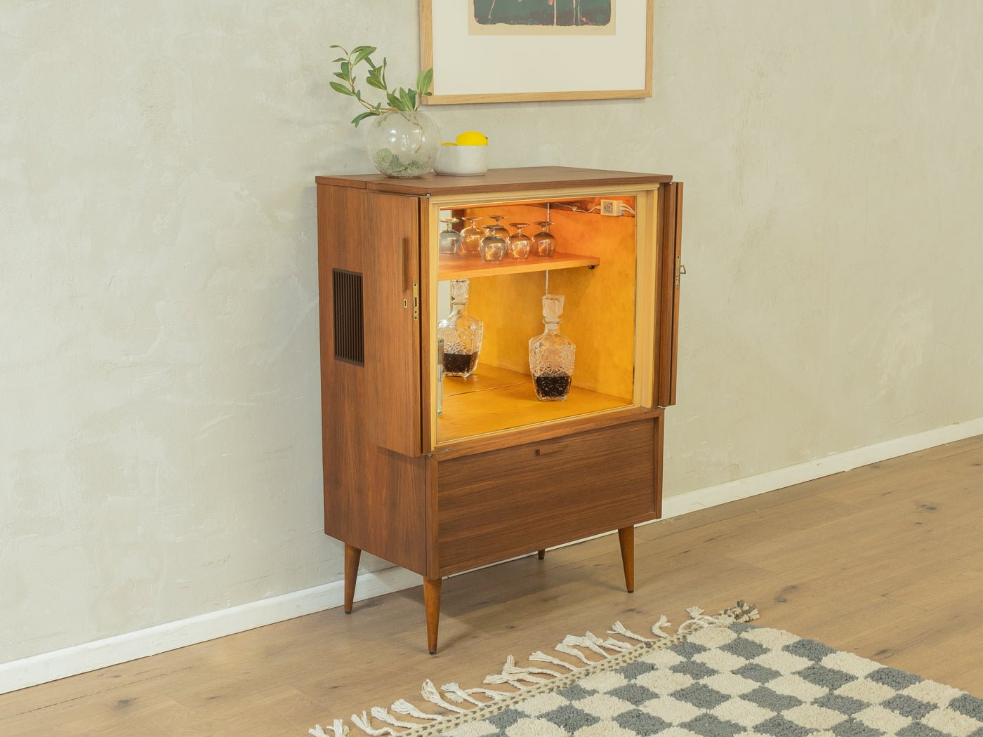Exklusiver Barschrank - Mid Century Friends - Vintage - Retro - Mid Century