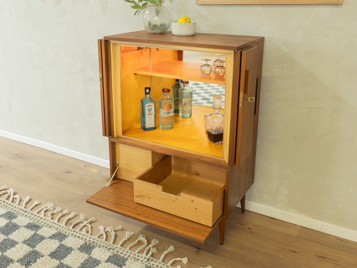 Exklusiver Barschrank - Mid Century Friends - Vintage - Retro - Mid Century