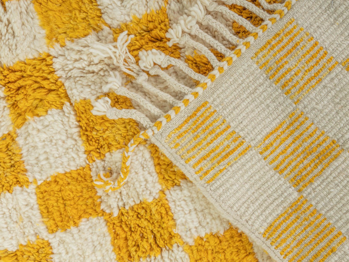 Lemon Check II, Berber Teppich, 147 x 235 - Mid Century Friends - Vintage - Retro - Mid Century