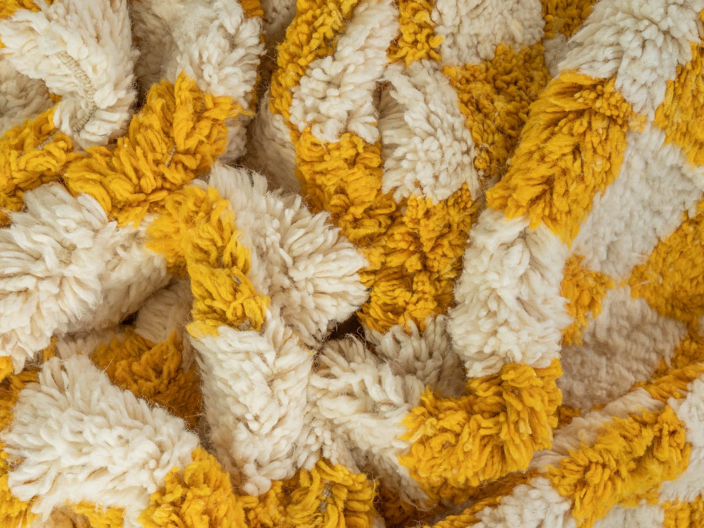 Lemon Check II, Berber Teppich, 147 x 235 - Mid Century Friends - Vintage - Retro - Mid Century