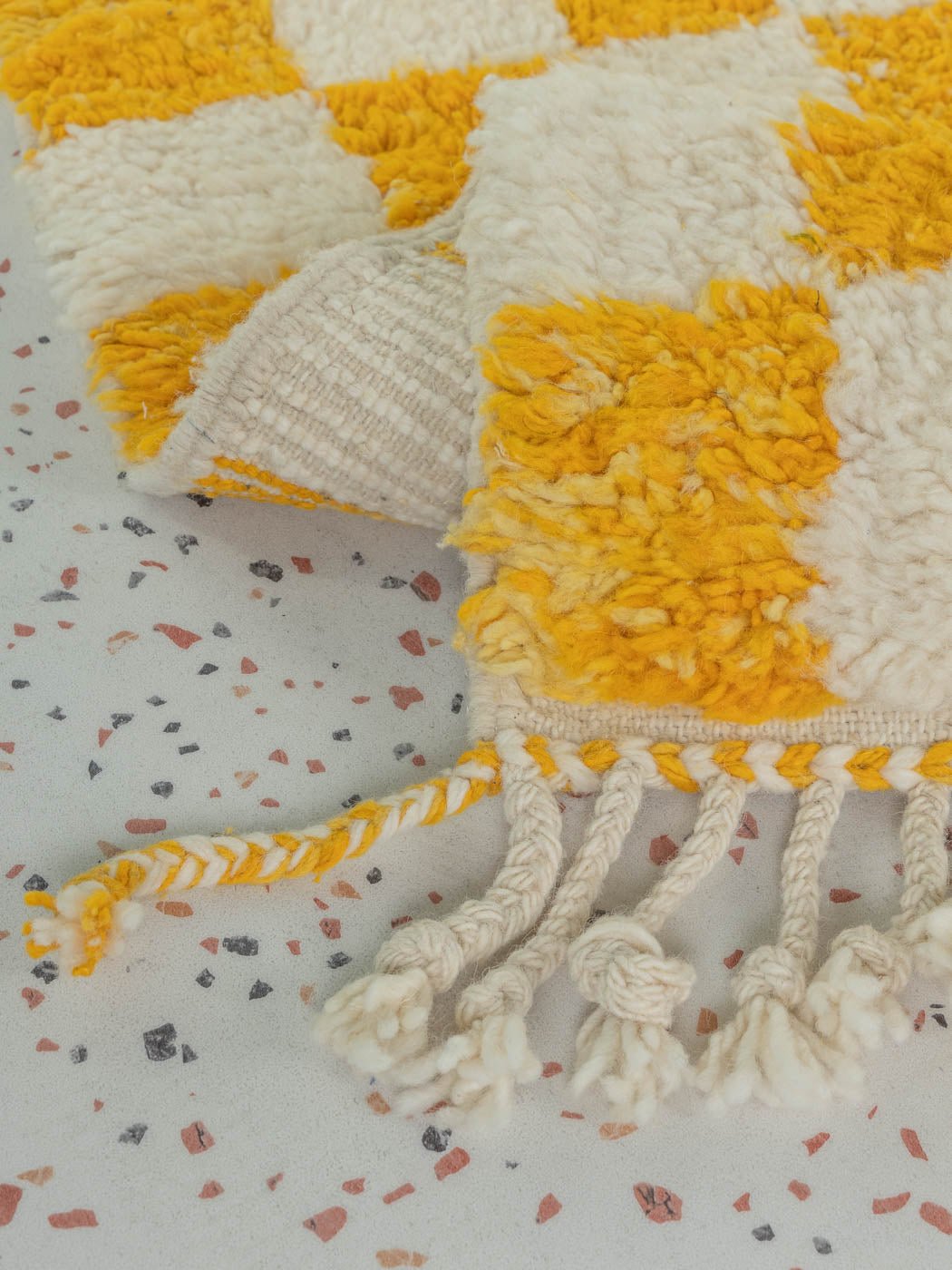 Lemon Check II, Berber Teppich, 147 x 235 - Mid Century Friends - Vintage - Retro - Mid Century