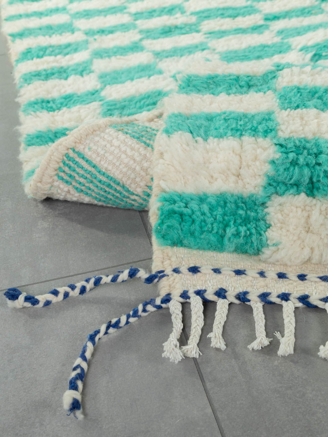 Peppermint Check, Berber Teppich, 165 x 246 - Mid Century Friends - Vintage - Retro - Mid Century
