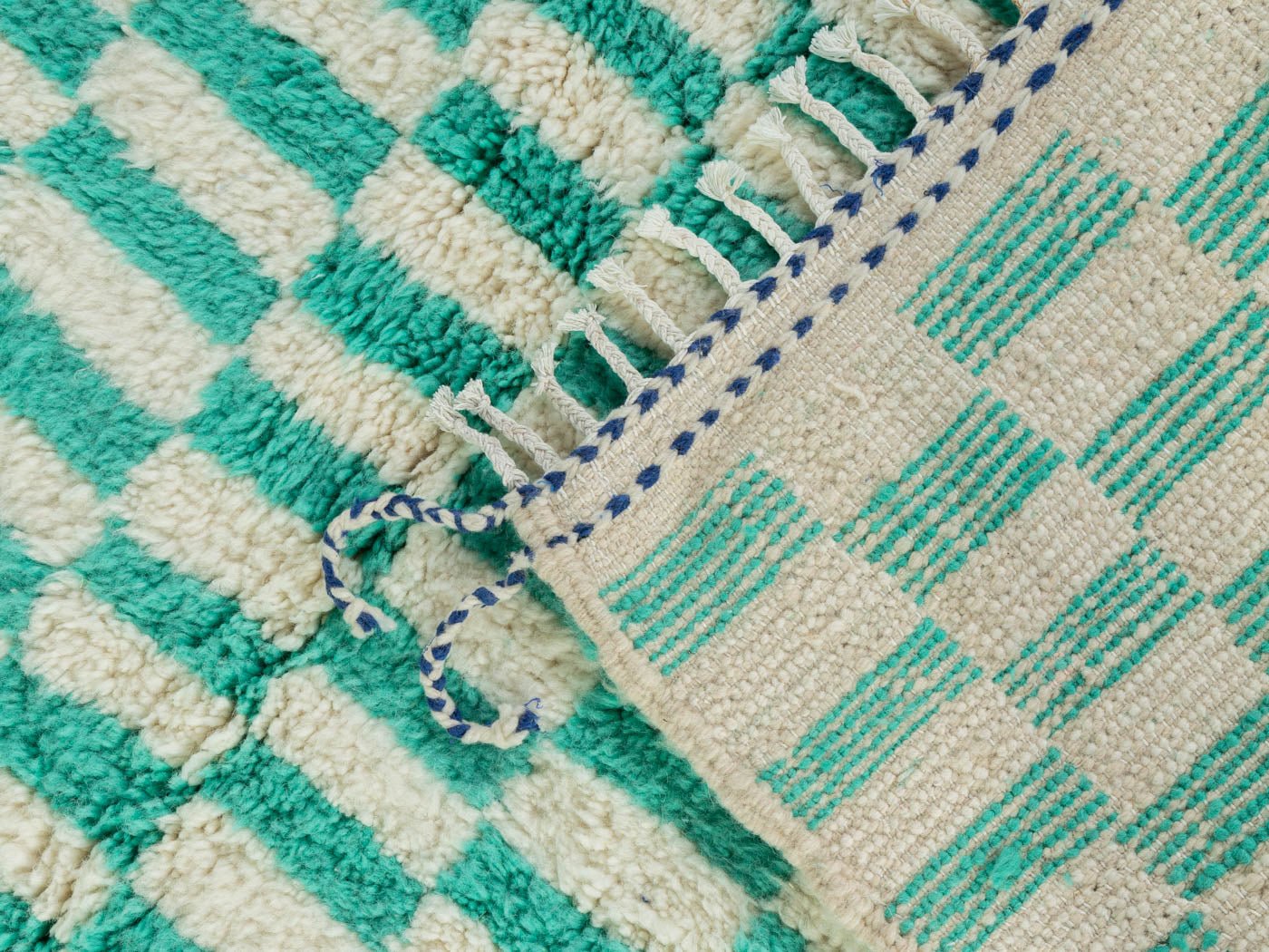 Peppermint Check, Berber Teppich, 165 x 246 - Mid Century Friends - Vintage - Retro - Mid Century